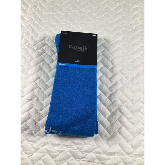 Capelli Sport Soccer Unisex Size Large Socks Blue NEW Outdoor Team athletic fit - Picture 1 of 2